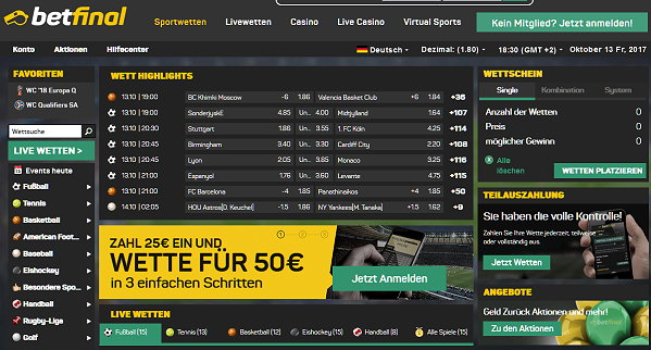 betfinal - sportwetten - auch für Golfer!